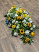 Funeral Flowers | Funeral Sprays | Sunflower and rose coffin spray
