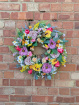 Door Wreaths | Wildflower sunshine wreath