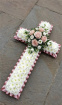Funeral crosses | Funeral Flowers | Pink Massed Cross