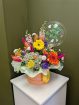 Fresh Flowers | Hat Boxes | Floral Hat Box with balloon