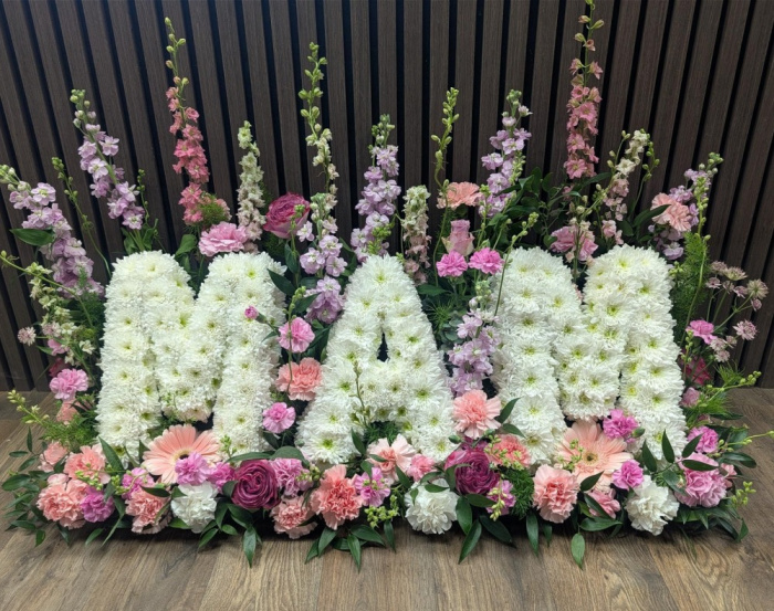 Funeral Flowers | Letter Tributes | Mum Flower Garden