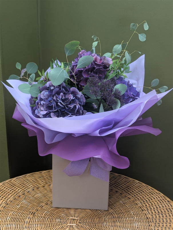 Fresh Flowers | Purple hydrangea Bouquet