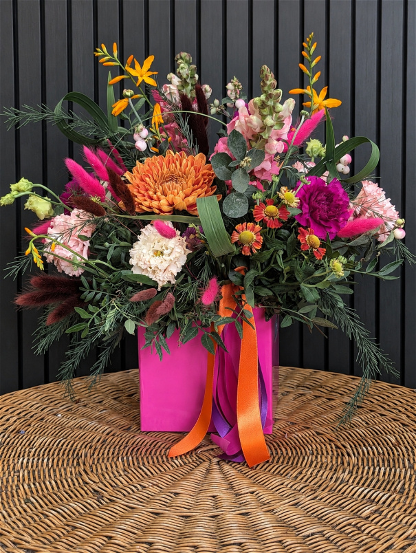 Fresh Flowers | Hat Boxes | Caribbean Autumn flower box