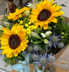 Bouquets | Tuscan Countryside: A rustic, earthy arrangement featuring sunflowers and greenery