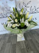 Bouquets | Mother's Day | Elegant White and Greens Aqua Box