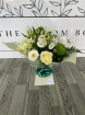 Bouquets | Mother's Day | Elegant White and Greens Aqua Box