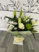 Bouquets | Mother's Day | Elegant White and Greens Aqua Box