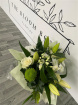 Bouquets | Mother's Day | Elegant White and Greens Aqua Box