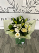 Bouquets | Mother's Day | Elegant White and Greens Aqua Bag