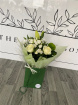 Bouquets | Mother's Day | Elegant White and Greens Aqua Bag