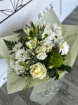 Bouquets | Mother's Day | Elegant White and Greens Aqua Bag