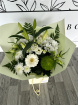 Bouquets | Mother's Day | Elegant White and Greens Aqua Bag