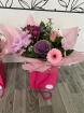 Bouquets | Mother's Day | Pretty Pinks Aqua Bag