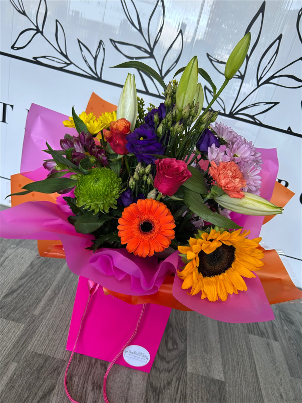 Bouquets | Mother's Day | Vibrant Aqua Bag