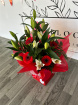 Bouquets | Mother's Day | Valentine's Day | Lilies, Geberas & Greenery Aqua Box
