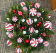 christmas | Candy cane wreath