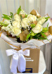 Bespoke Bouquets | Sympathy Flowers | Neutral Bouquet with Gold Foliage - Florist Choice