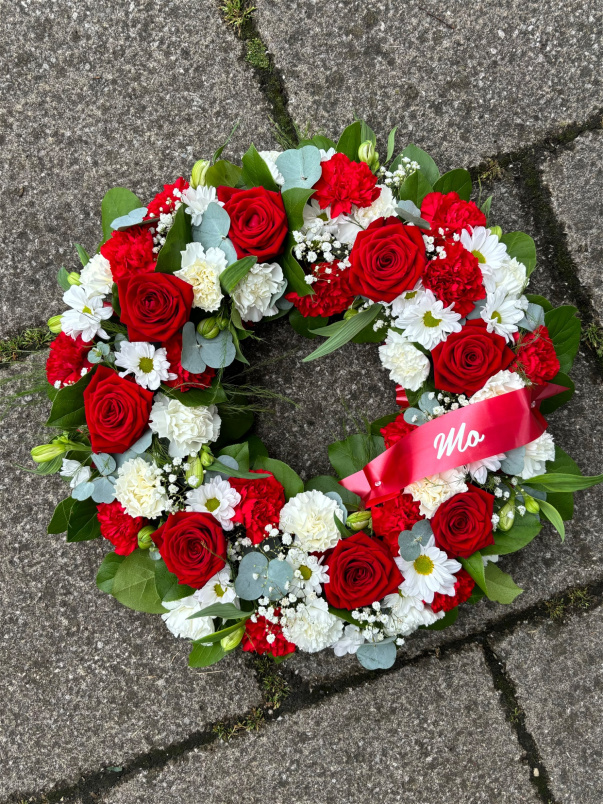 Bespoke Funeral Tributes | Mixed Wreath Funeral Tribute