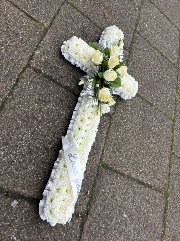 Bespoke Funeral Tributes | Cross Funeral Tribute
