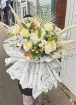 Anniversary Bouquets | Bespoke Bouquets | Princess Bouquets | Neutral & Gold Princess Bouquet