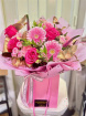 Anniversary Bouquets | Bespoke Bouquets | Pink & Gold - Florist Choice