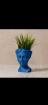 Gifts | 3D Blue head planter vase