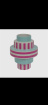 Gifts | Pink & green striped vase