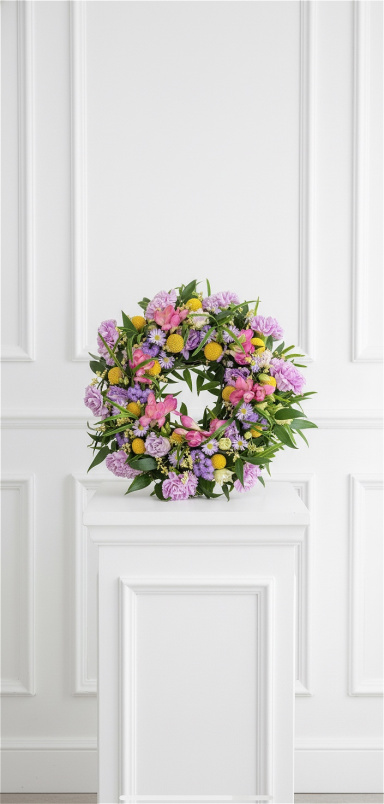 Sympathy & Farewell flowers | Sympathy Farewell Wreath – A Celebration of Life