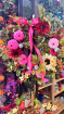 Wreaths | Pink - Autumn disco door wreath