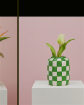 Vases | Green check vase