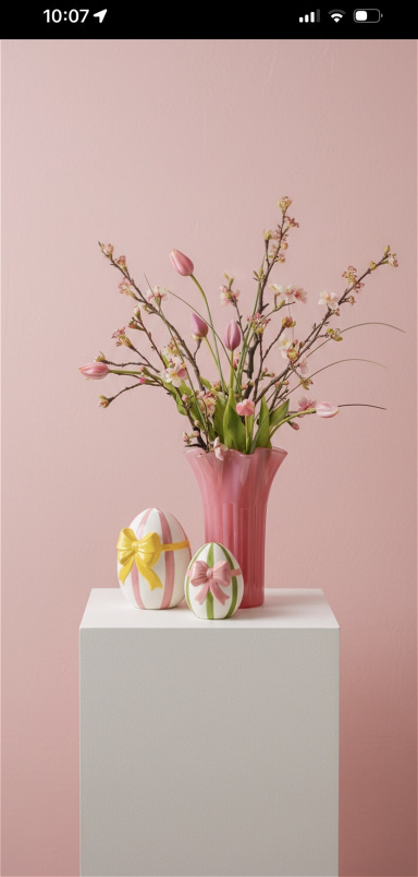 Vases | Tall pink vase