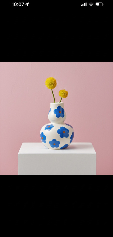 Vases | Blue flower vase