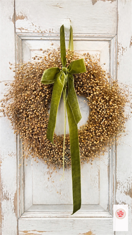 Wreaths | Dried flax wreath
