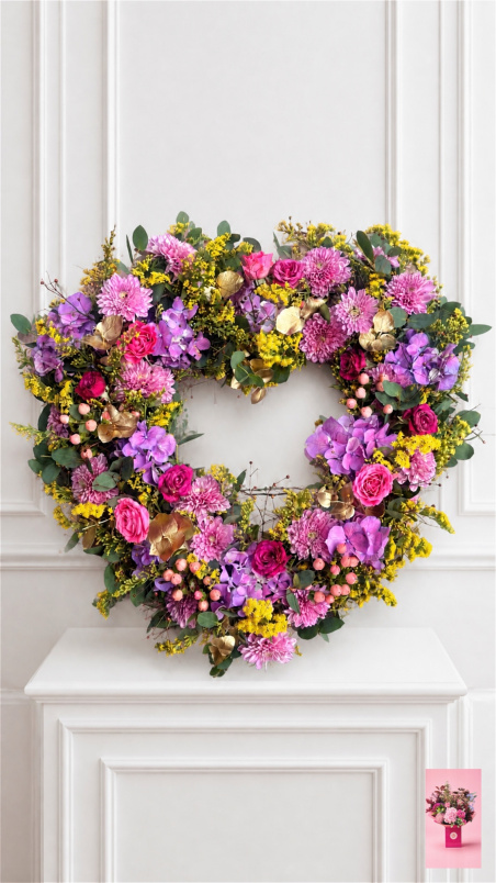 Sympathy & Farewell flowers | Heart Sympathy wreath