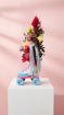 Vases | Rainbow bright roller skate vase
