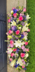 Funeral Casket Sprays | Mixed Pinks, Blues/Purple and White Coffin Spray