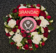 Football Tributes | Funeral Flowers Selection | Funeral Wreaths | SUFC Football Wreath