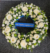 Funeral Wreaths | Classic Whites Funeral Wreath
