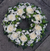 Funeral Wreaths | Classic Whites Funeral Wreath