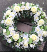 Funeral Wreaths | Classic Whites Funeral Wreath