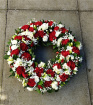 Funeral Wreaths | Red Seasonal Funeral Wreath