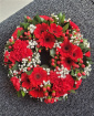 Funeral Wreaths | Red Seasonal Funeral Wreath