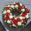 Funeral Wreaths | Red Seasonal Funeral Wreath