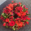 Funeral Wreaths | Red Seasonal Funeral Wreath