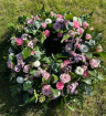 Funeral Wreaths | Pinks Seasonal Mix Funeral Wreath