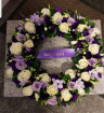 Funeral Wreaths | Purple Mixed Funeral Wreath