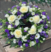 Funeral Wreaths | Purple Mixed Funeral Wreath