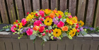 Casket Spray | Seasonal Rainbow Casket Spray