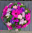 Cemetery Flowers | Memorial Posie Arrangements | Mother's Day | Pink & Purple Memorial Posie Arrangement