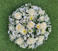 Funeral Posie Arrangements | Timeless White Posie Arrangement